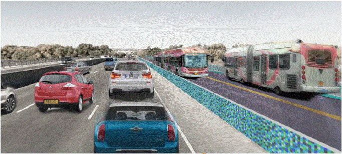 Paseo del Norte at Rio Grande Bridge Rendering