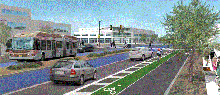 Transit Boulevard - Volcano Heights Rendering