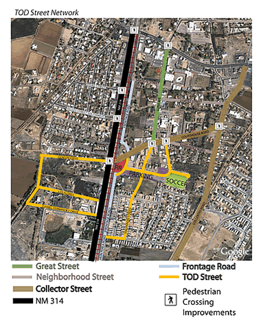 Circulation Concept Included in the Draft Los Lunas Station Area Plan