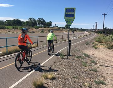 Bicyclists on Trail